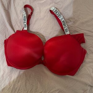 Victoria's Secret Red Bra with Embellished Straps